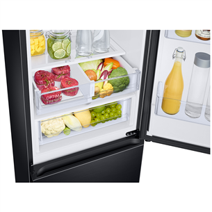 Samsung, NoFrost, 344 л, высота 186 см, черный - Холодильник