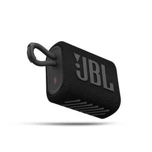 JBL GO 3, melna - Portatīvais bezvadu skaļrunis