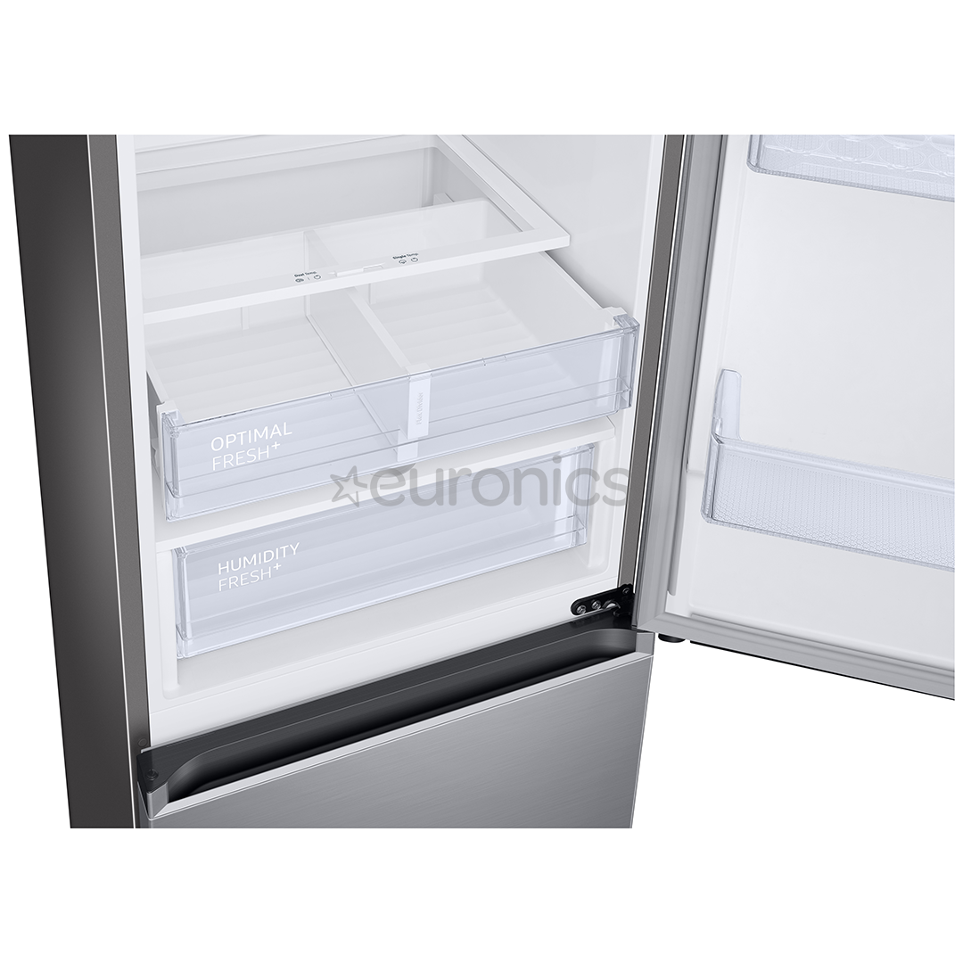 Samsung, NoFrost, augstums 185.3 cm, 344 L, nerūsējošā tērauda - Ledusskapis