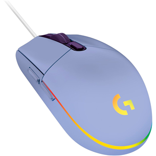 Logitech G102 LightSync, optiskā, violeta - Datorpele ar vadu