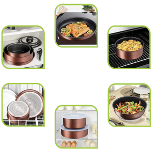 Tefal Ingenio Resource, диаметр 24 см, медный - Сковорода