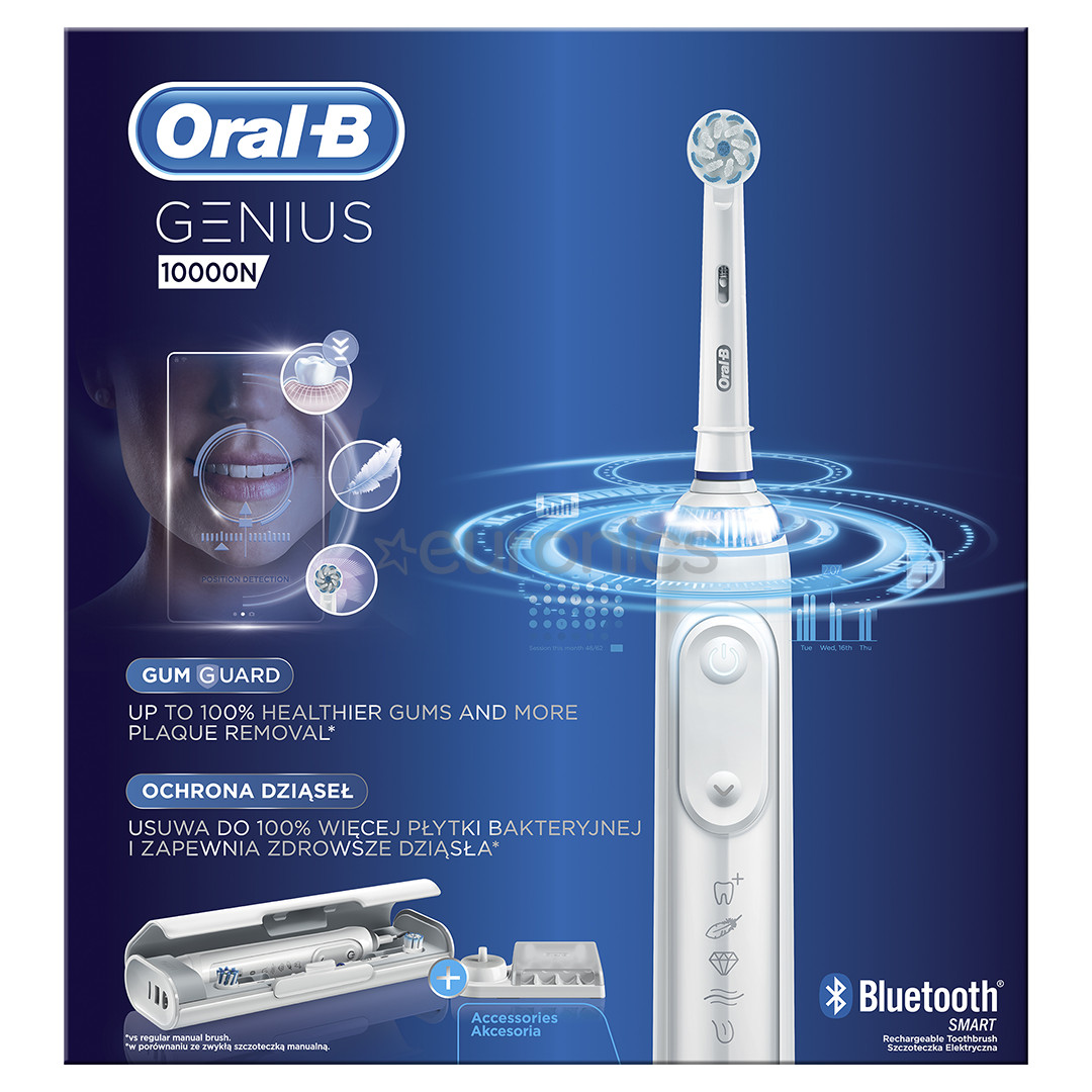 Elektriskā zobu birste Oral-B Genius 10000, Braun