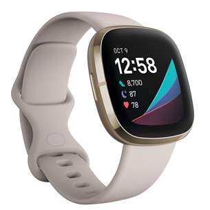 Fitbit Sense, gold/white - Smartwatch