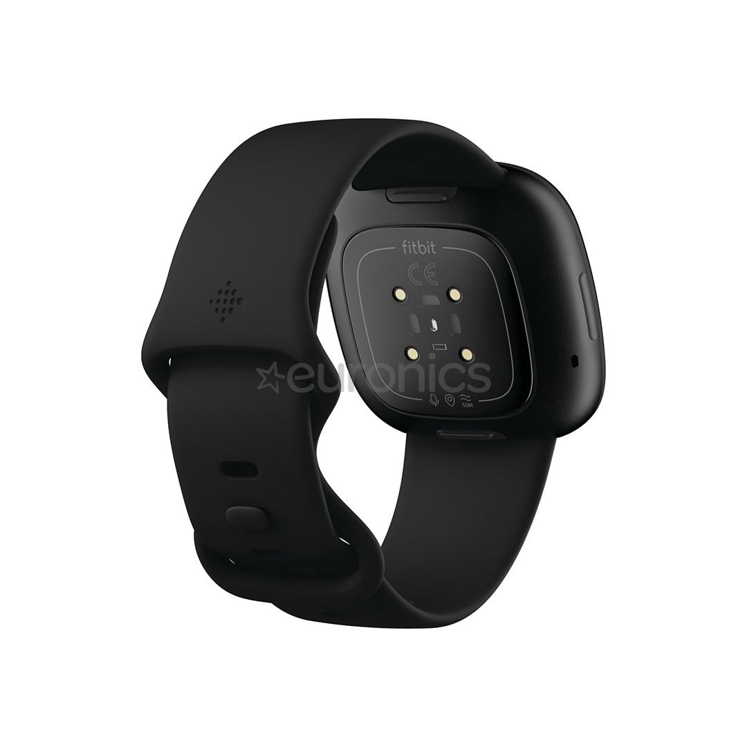 Fitbit Versa 3, melna - Viedpulkstenis