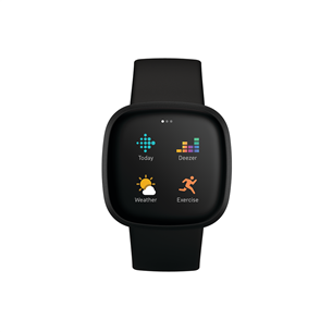 Fitbit Versa 3, melna - Viedpulkstenis