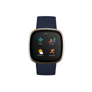 Fitbit Versa 3, zelta/tumši zila- Viedpulkstenis