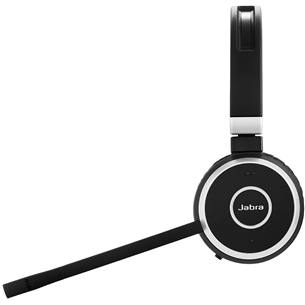 Jabra Evolve 65, melna - Bezvadu austiņas ar mikrofonu