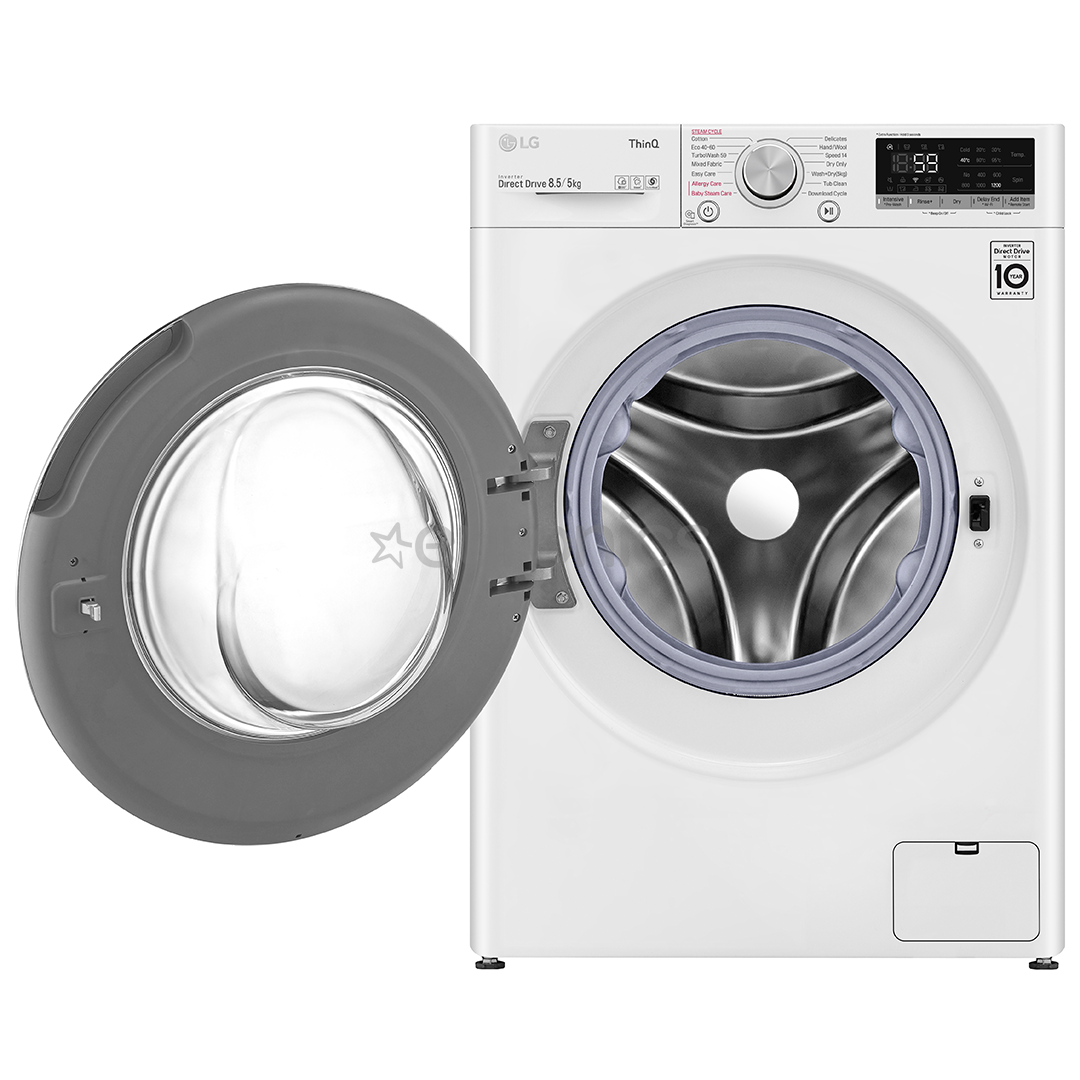 Veļas mazgājamā mašīna ar žāvētāju, LG / 8,5 кг / 5 кг