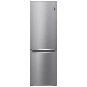 LG, NatureFRESH, 341 л, высота 186 см, cеребристый - Холодильник GBB61PZJMN.APZQEUR