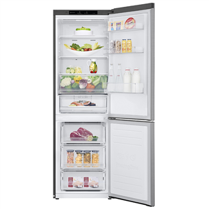 LG, NatureFRESH, 341 L, height 186 cm, silver - Refrigerator