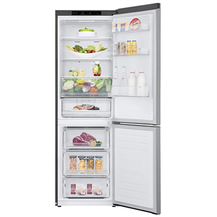 LG NatureFRESH™, augstums 186 cm, 341 L, sudraba - Ledusskapis