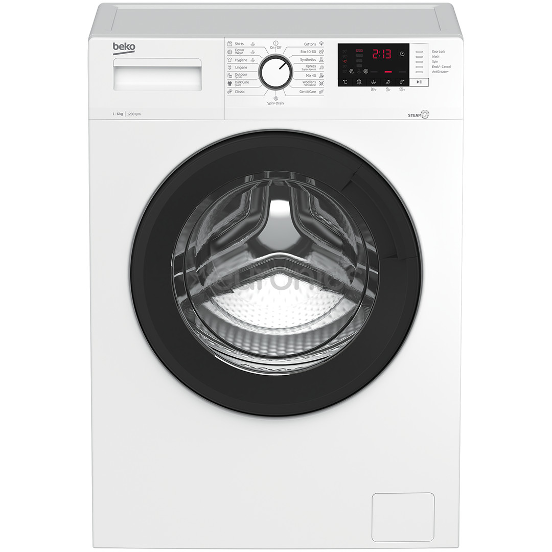 Beko, 6 kg, dziļums 40 cm, 1000 apgr/min. - Veļas mazgājamā mašīna ar priekšējo ielādi