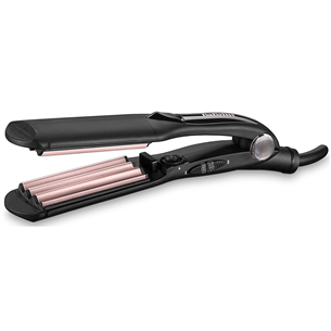 BaByliss, до 210°C, черный/розовый - Щипцы-гофре