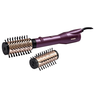 BaByliss, 650 Вт, фиолетовый - Вращающийся фен-щетка