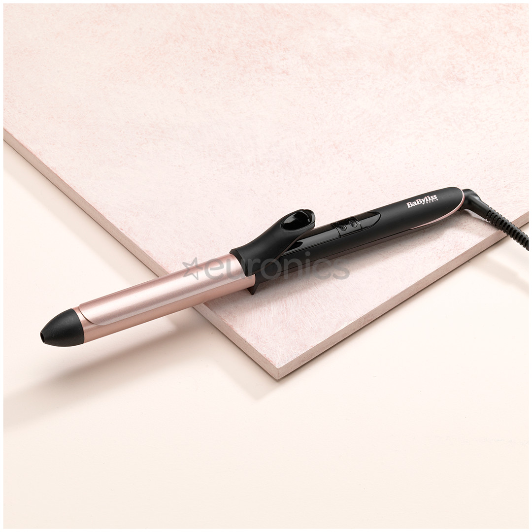 BaByliss, diametrs 25 mm, 160-210 °C, melna/rozā - Lokšķēres