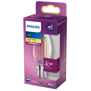 LED spuldze, Philips / E14, 40W