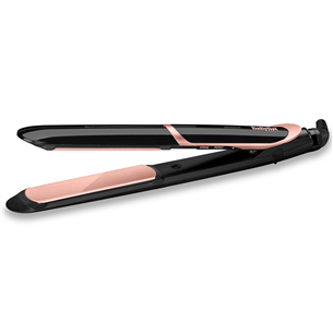 BaByliss, 140-235 °C, black/pink - Hair straightener ST391E