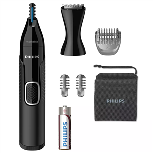 Philips 5000, melna - Trimmeris deguna un ausu matiņiem NT5650/16