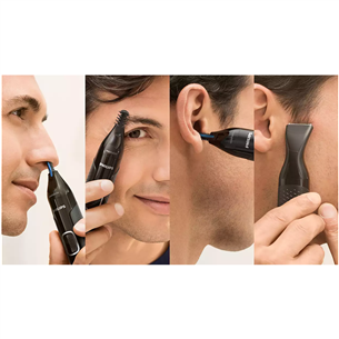 Philips 5000, black - Nose, ear, eyebrow and detail trimmer