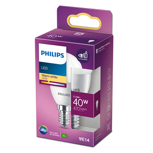 Philips, E14, 40 Вт - Светодиодная лампа