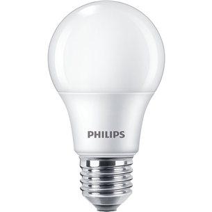 Philips, E27, 60W, 3 gab - LED spuldze