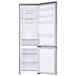 Samsung, NoFrost, augstums 203 cm, 390 L, sudraba - Ledusskapis