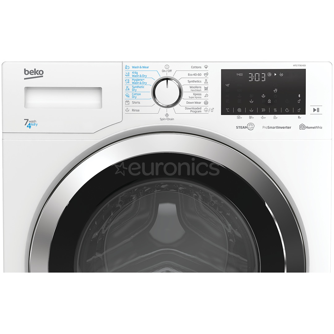 Beko, 7/4 kg, dziļums 45 cm, 1400 apgr/min. - Veļas mazgājamā mašīna ar žāvētāju