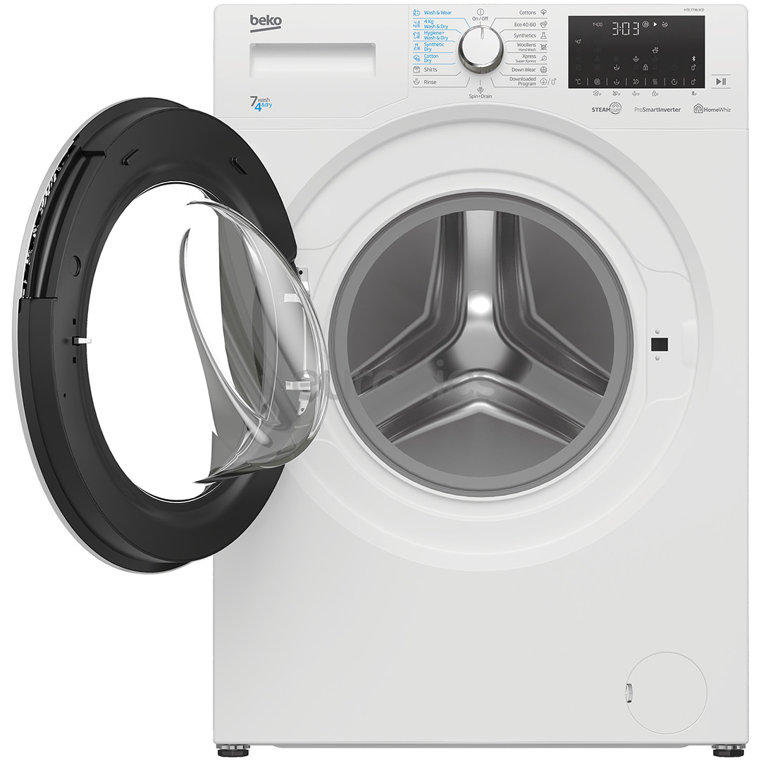 Beko, 7/4 kg, dziļums 45 cm, 1400 apgr/min. - Veļas mazgājamā mašīna ar žāvētāju