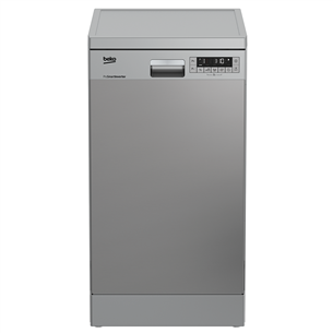 Beko, 10 place settings, width 44.8 cm, silver - Dishwasher DFS26024X