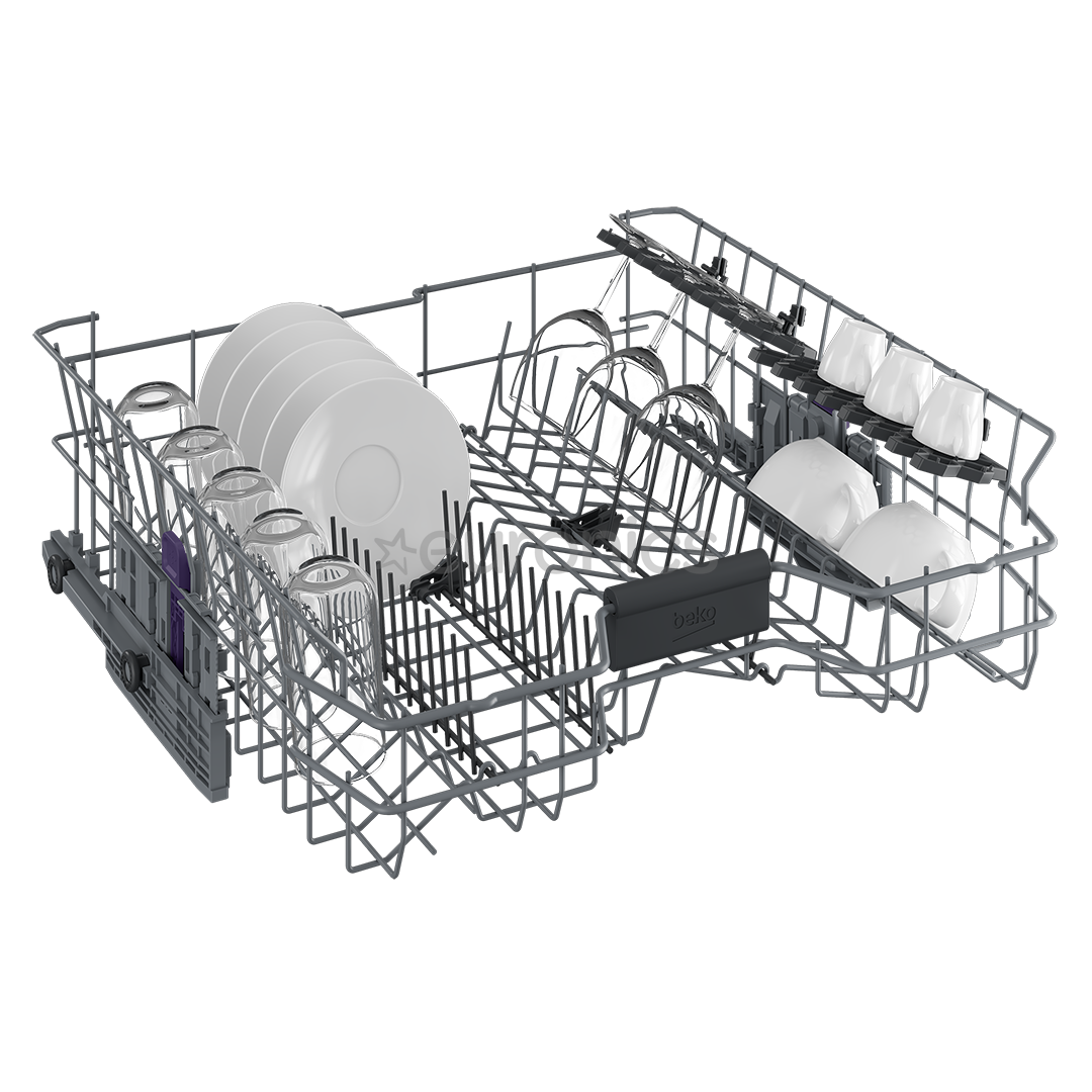 Beko, 11 komplekti, platums 44.8 cm, sudraba - Trauku mazgājamā mašīna