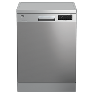 Beko, 14 place settings, width 60 cm, silver - Dishwasher DFN28430X