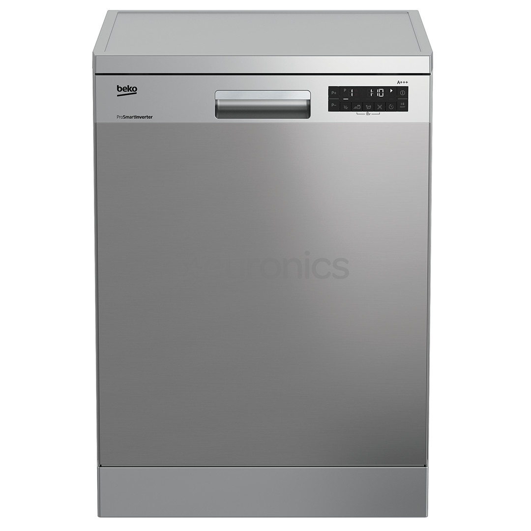 Beko, 14 komplekti, platums 60 cm, sudraba - Trauku mazgājamā mašīna DFN28430X