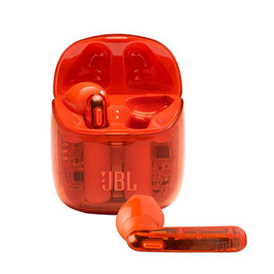 JBL Tune 225, red/transparent - True-Wireless Earbuds JBLT225TWSGHOSTORG