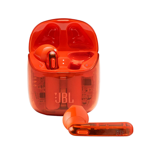 JBL Tune 225, красный/прозрачный - Полностью беспроводные наушники