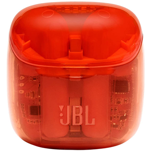 JBL Tune 225, sarkana/caurspīdīga - Bezvadu austiņas