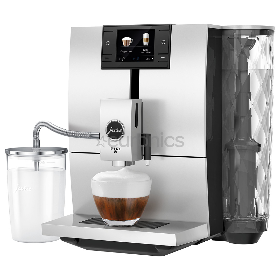 JURA ENA8, sudraba/melna - Kafijas automāts