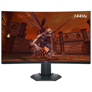 Dell S2721HGF, 27'', FHD, LED VA, 144 Hz, curved, black - Monitor