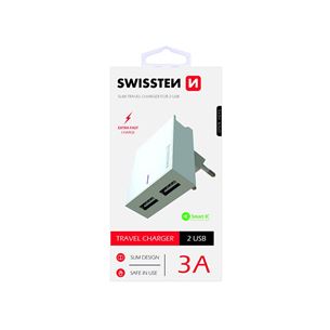 Зарядное устройство USB3A / 15W, Swissten