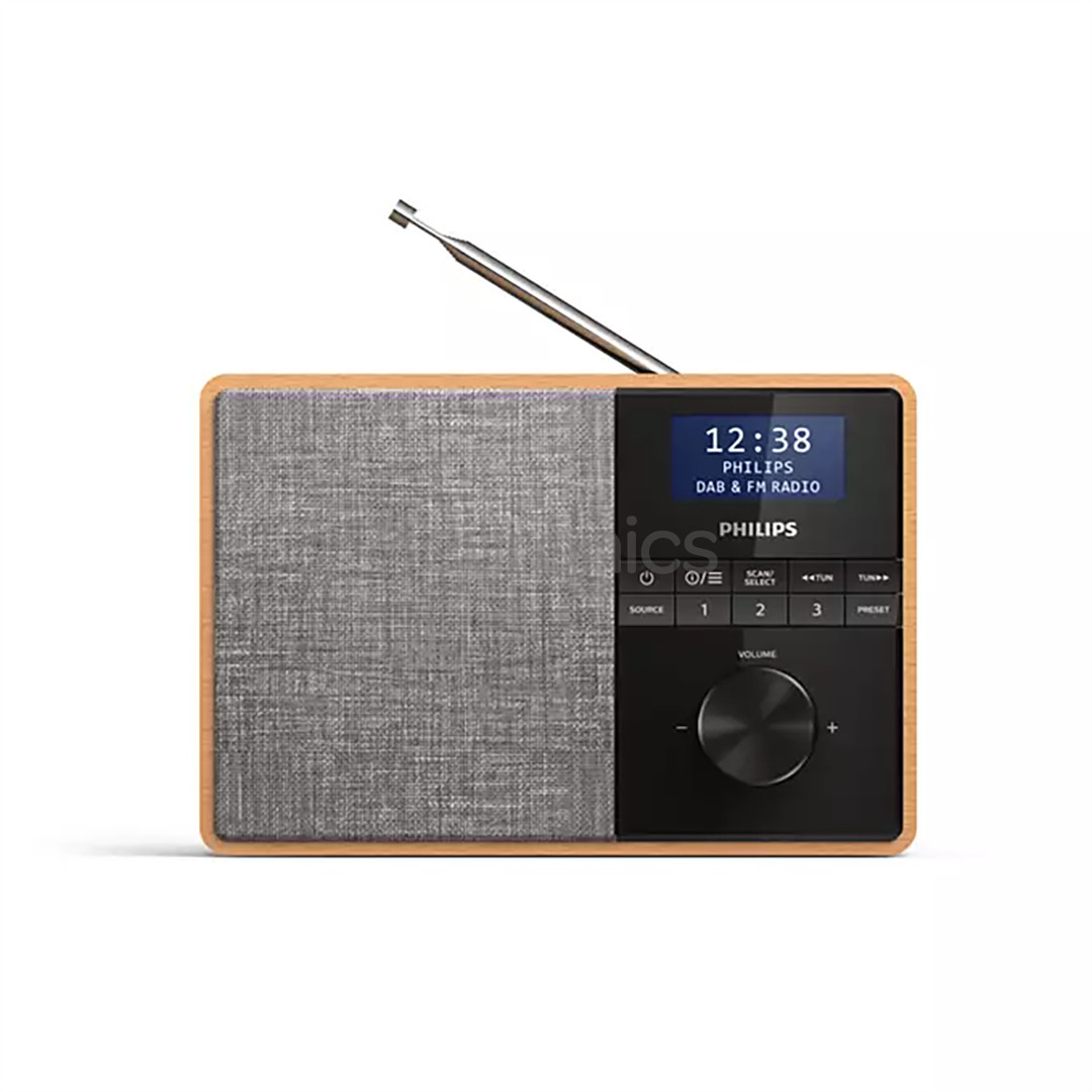 Philips TAR5505, DAB+, FM, Bluetooth, timer, brown - Kitchen radio