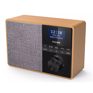 Philips TAR5505, DAB+, FM, Bluetooth, timer, brown - Kitchen radio