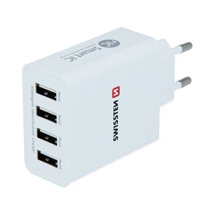 Зарядное устройство Smart IC USB, Swissten / 5A