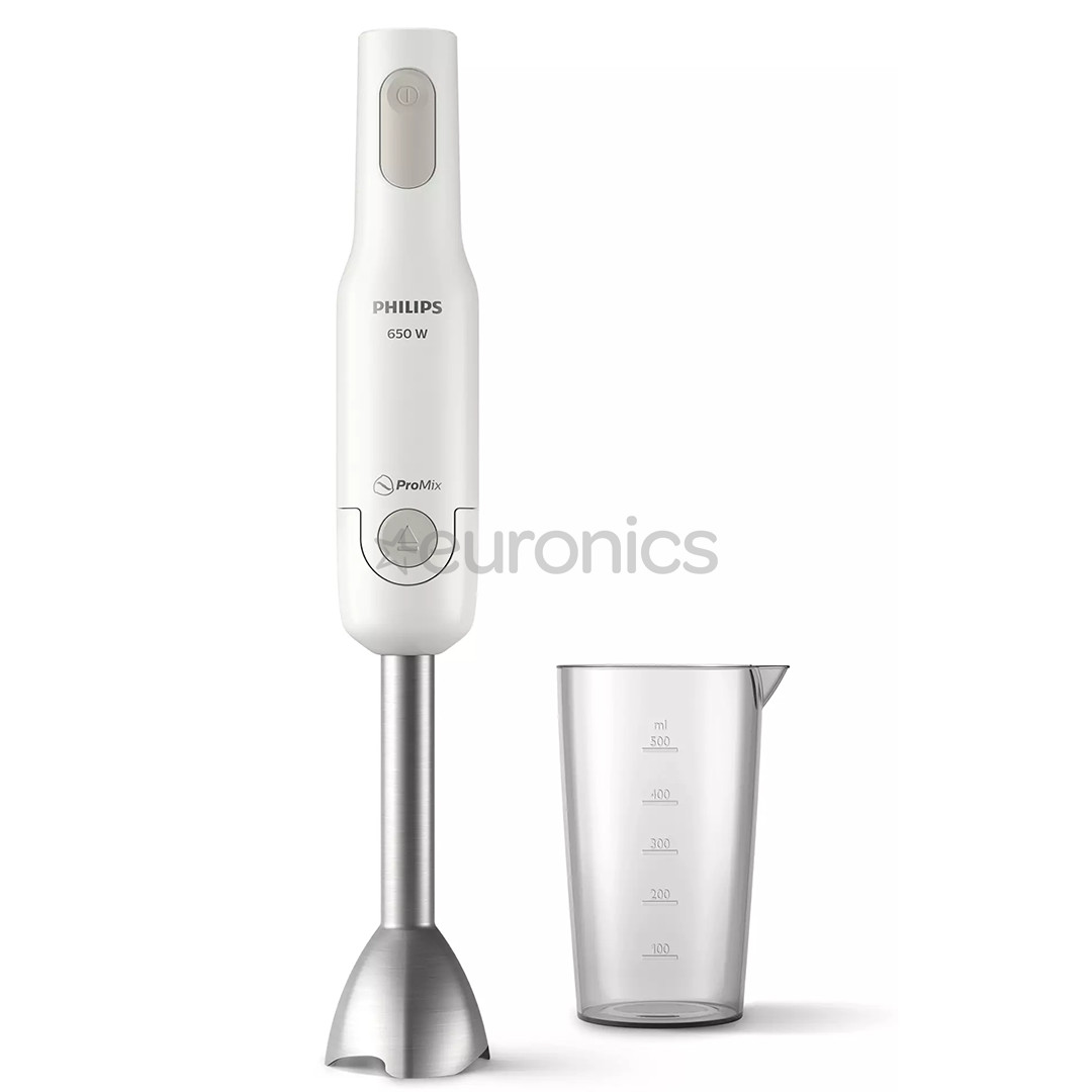 Philips Daily Collection ProMix, 650 Вт, белый/серый - Погружной блендер