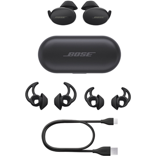 Bose Sport Earbuds, melna - Bezvadu sporta austiņas