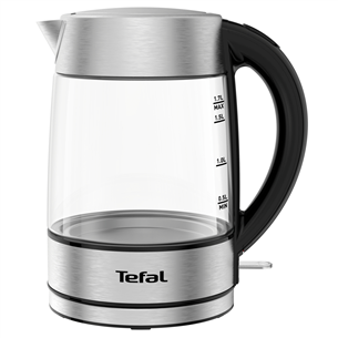 Tefal, 1,7 л, нерж. сталь/прозрачный - Чайник