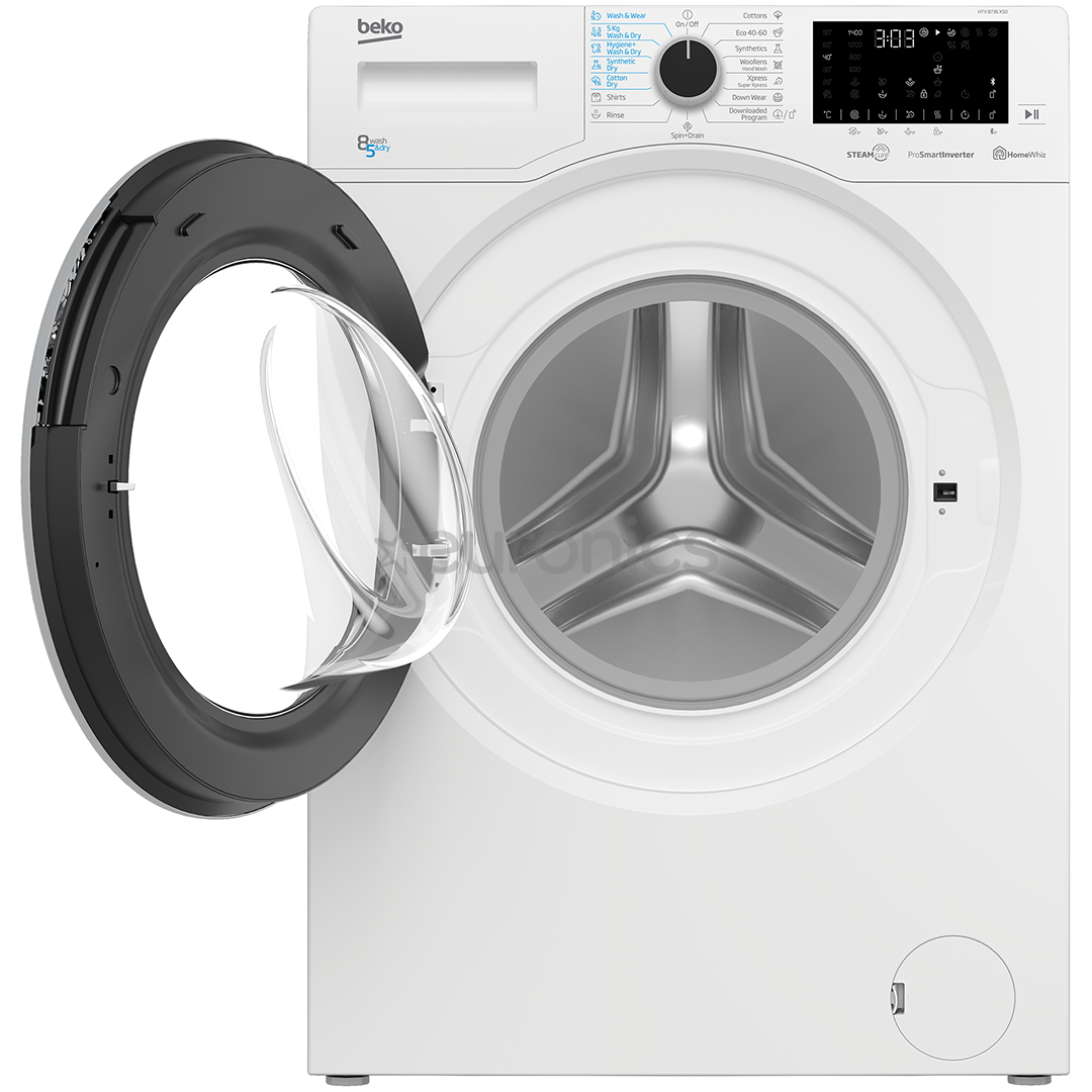 Beko, 8/5 kg, dziļums 55 cm, 1400 apgr/min. - Veļas mazgājamā mašīna ar žāvētāju