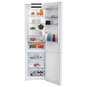 Beko NoFrost, augstums 202.5 cm, 362 L, balta - Ledusskapis