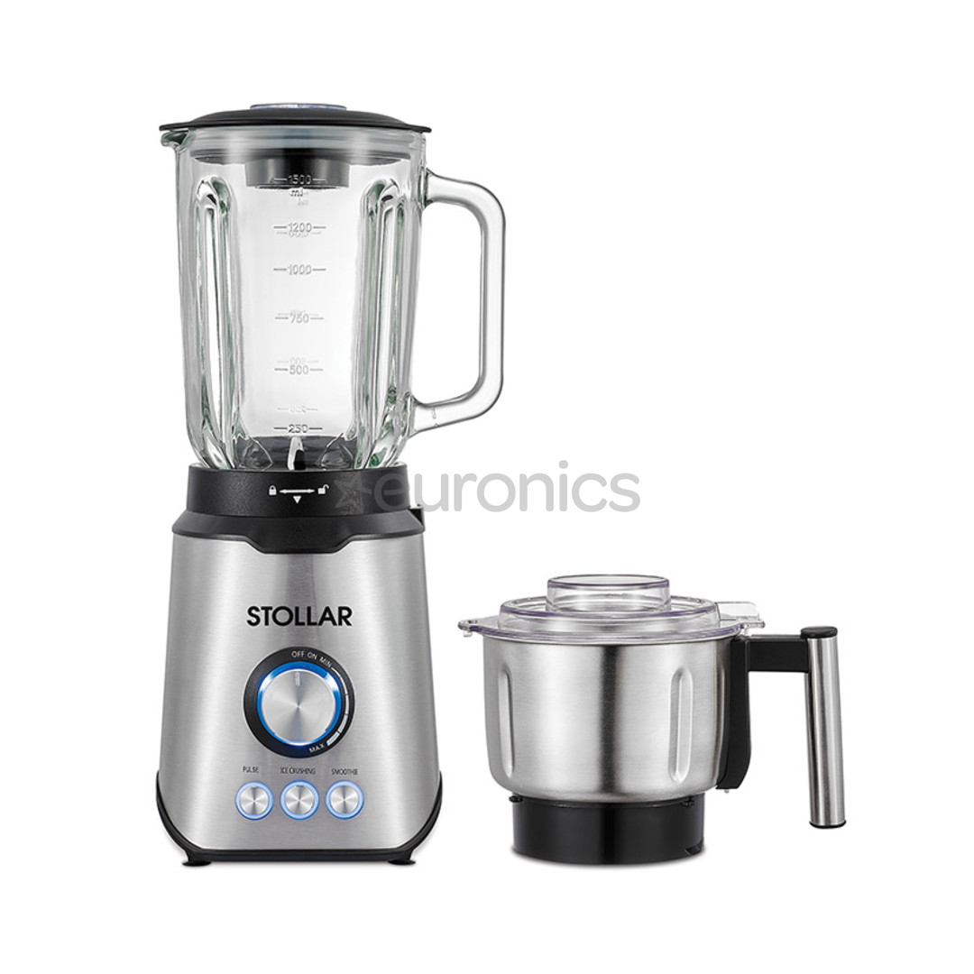 Stollar, 1000W, 1.5 L, inox/black - Blender with grinder