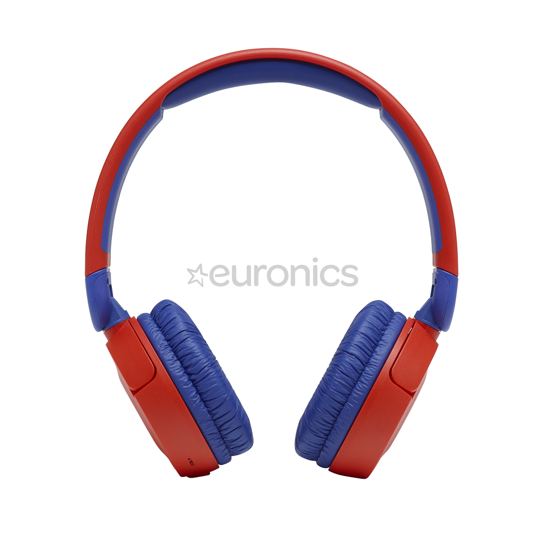JBL JR 310, sarkana/zila - Bezvadu austiņas