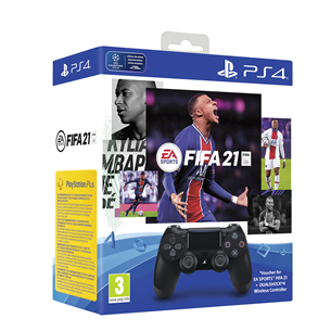 Spēļu kontrolieris DualShock 4 priekš PlayStation 4 + spēle FIFA 21, Sony