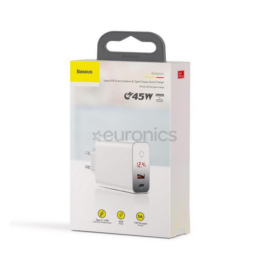 Зарядное устройство USB + Type-C Baseus